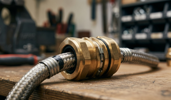 Double Compression Brass Cable Gland